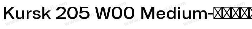 Kursk 205 W00 Medium字体转换